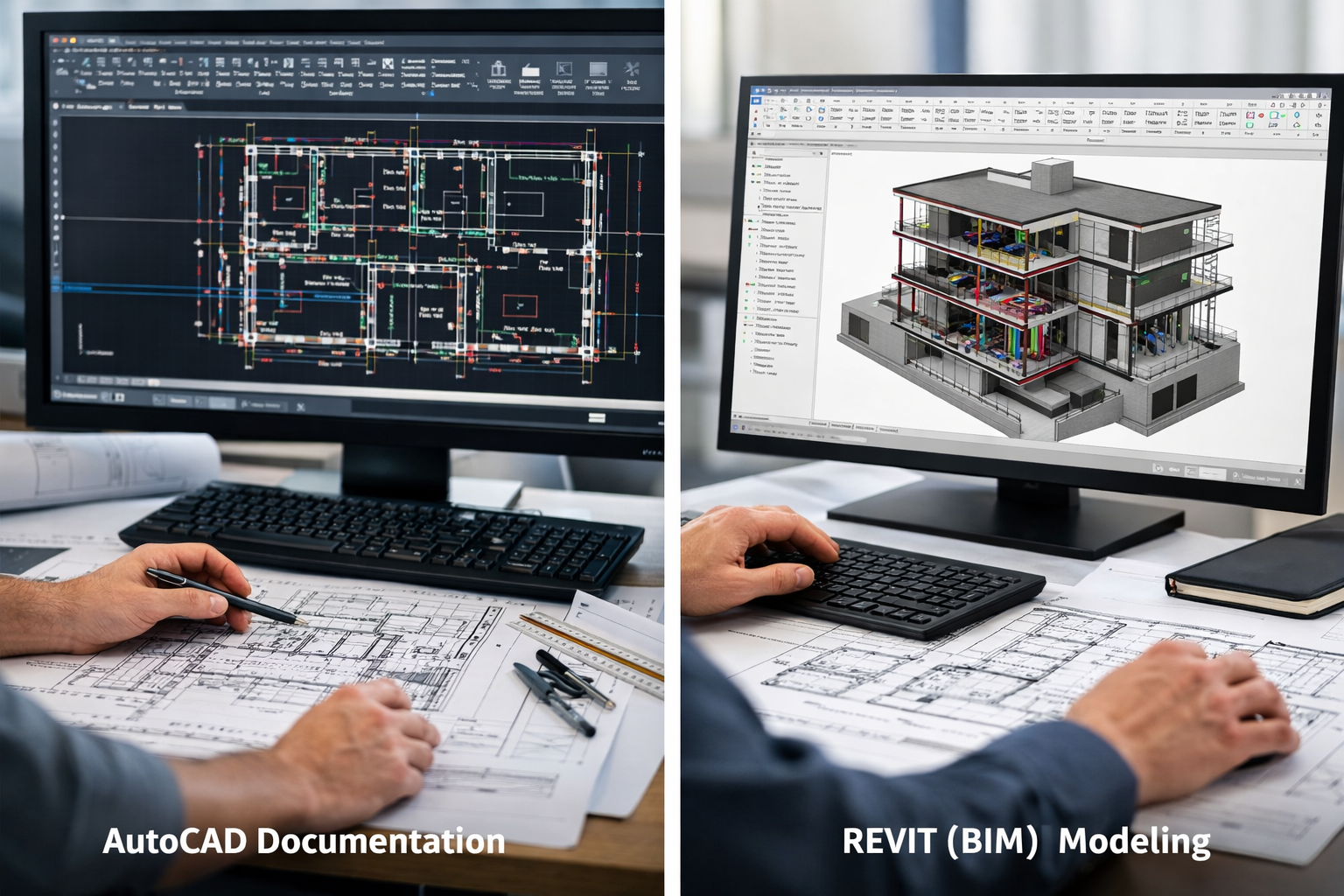 AutoCAD and REVIT BIM Modeling